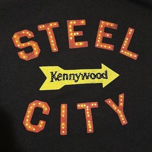 NWOT Steel City Kennywood Men’s XL Black Tshirt Cotton blend